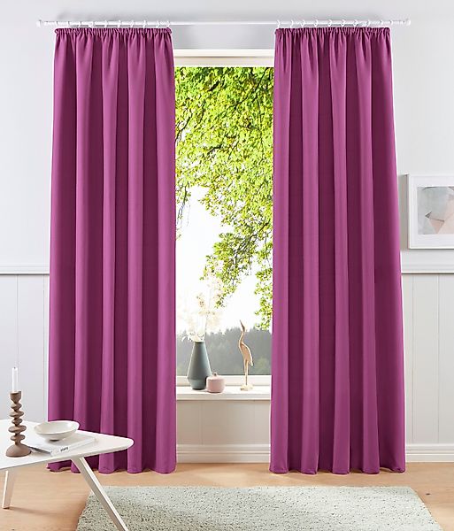 my home Vorhang "Raja, Gardinen mit Kräuselband, Vorhänge Wohnzimmer" Kräus günstig online kaufen