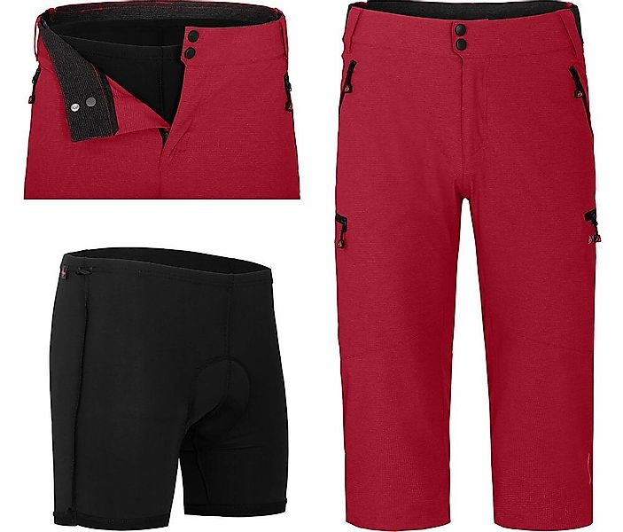 Fahrradhose PORVOO Capri (mit gepolsterter Innenhose) günstig online kaufen
