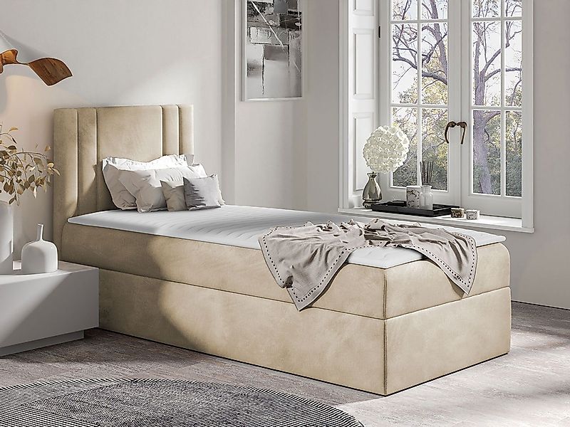 MIRJAN24 Boxspringbett Carmen Mini (mit Hauptmatratze, Topper, Kopfteil), 8 günstig online kaufen