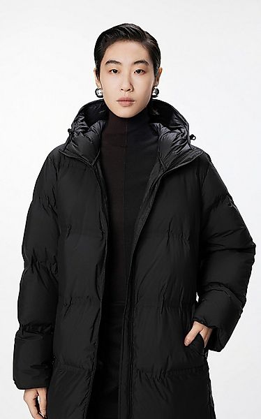 JNBY Daunenmantel Elegante Damen Daunenmantel mit Kapuze und Gummizug in Sc günstig online kaufen