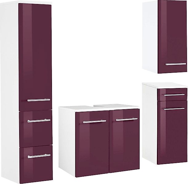 welltime Badmöbel-Set Venedig, (4-St), Waschbeckenunterschrank (Breite günstig online kaufen