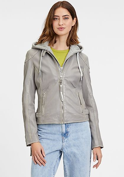 Mauritius Lederjacke GWFahira mit Reißverschluss, kontrastfarbene günstig online kaufen