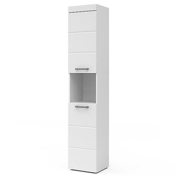 Vicco Badschrank Luna Weiß 37 x 190 cm günstig online kaufen