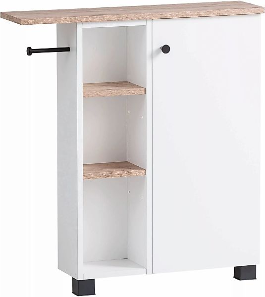 welltime Mehrzweckschrank "Balto, Breite 70 cm", Holzdekor mit fühlbarer St günstig online kaufen
