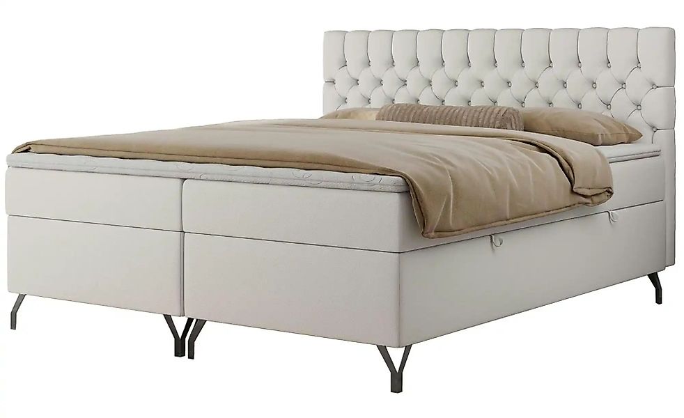 Boxbett mit Bettkasten Grimaldi ¦ weiß ¦ Maße (cm): B: 164 H: 115 Betten > günstig online kaufen