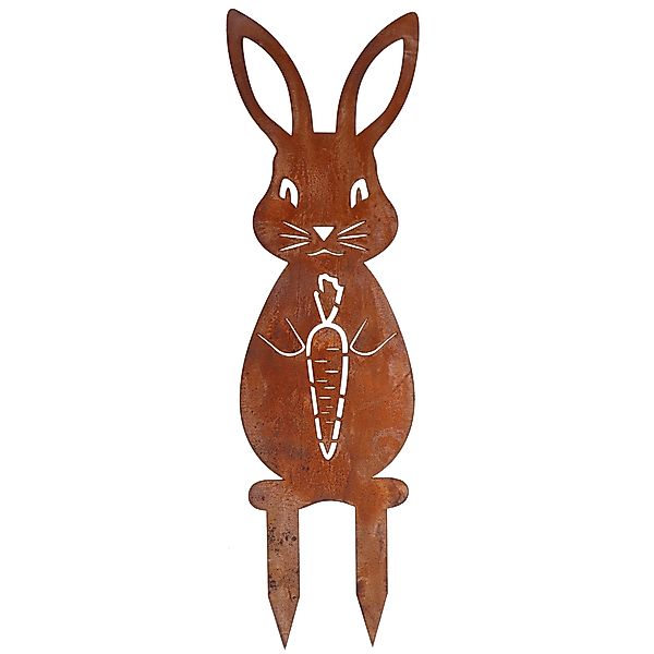 Rostikal Osterfigur Ostern Deko Hase, Rost günstig online kaufen