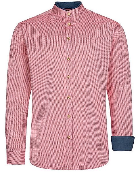 Maddox Trachtenhemd Trachtenhemd mit Stehkragen - Hemd-54, Rot günstig online kaufen