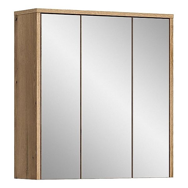 freiraum Badezimmerspiegelschrank Zeno in Evoke Oak, Spannplatte/MDF - 64x6 günstig online kaufen