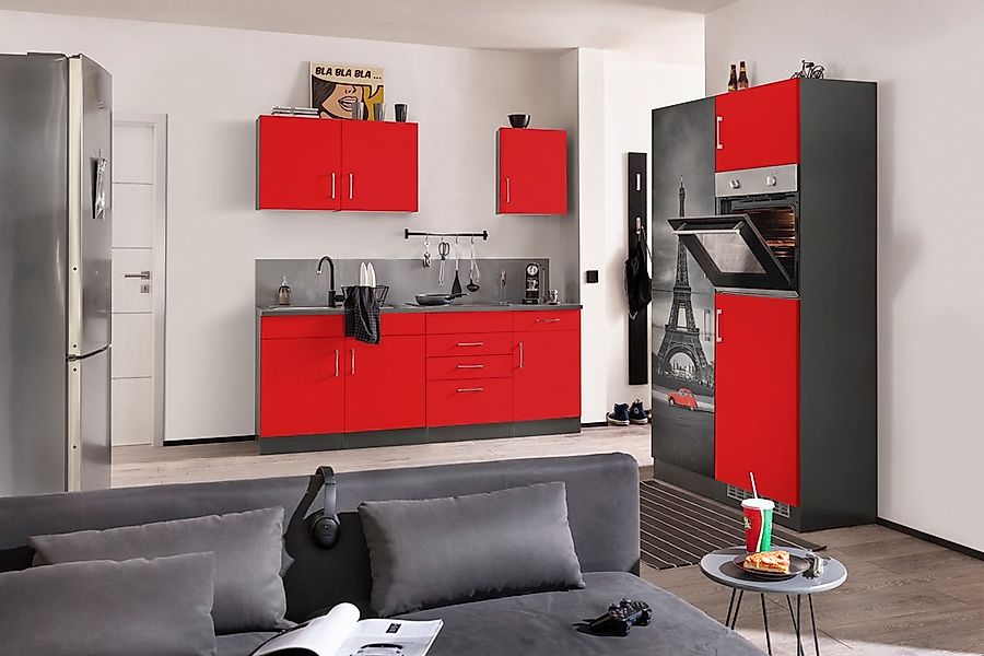 KOCHSTATION Küchenzeile »KS-Paris«, ohne E-Geräte, Breite 330 cm günstig online kaufen