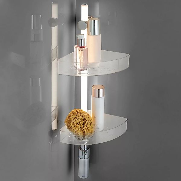 WENKO LED Duscheckregal, 74 cm, LED-Duschstange mit Bewegungsmelder und 2 A günstig online kaufen