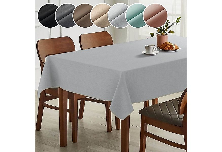 ANRO Tischdecke Hochwertig Tischwäsche mit Beschichtung (Einzelstück 1-tlg) günstig online kaufen