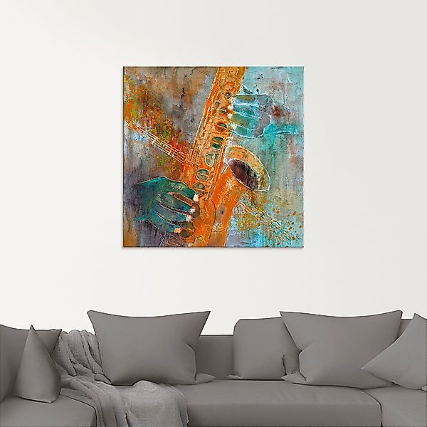 Artland Glasbild »Ein Saxofon«, Instrumente, (1 St.), in verschiedenen Größ günstig online kaufen