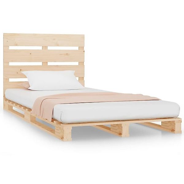 vidaXL Bett, Massivholzbett ohne Matratze 100x200 cm Kiefernholz günstig online kaufen