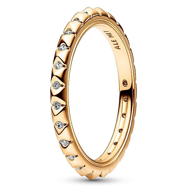Pandora Fingerring Pyramiden Goldfarben günstig online kaufen