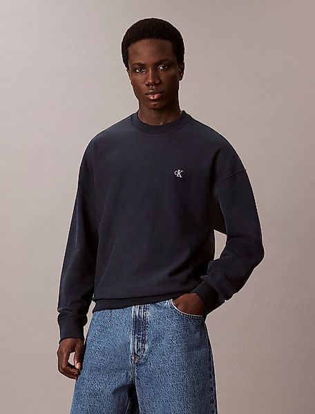 Calvin Klein Jeans Sweatshirt PRMM TRRY MNGRM CN S Mit Rundhalsausschnitt günstig online kaufen
