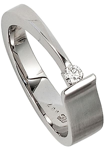 JOBO Fingerring "Diamant-Ring 0,07 ct.", 585 Weißgold günstig online kaufen