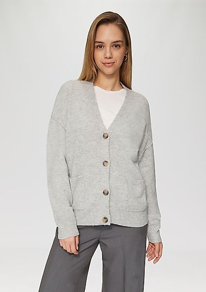 QS Funktionsjacke Flauschiger Cardigan mit Knöpfen günstig online kaufen
