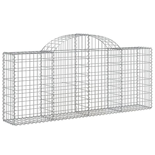 vidaXL Gabionen mit Hochbogen 6 Stk 200x30x80/100 cm Eisen 1668689 günstig online kaufen