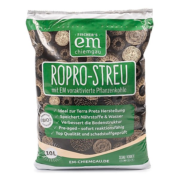 Fischer's EM-Chiemgau Bodenverbesserer RoPro-Streu Bio Pflanzenkohle, günstig online kaufen