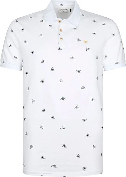 No Excess Polo Shirt Druck Weiß - Größe XXL günstig online kaufen
