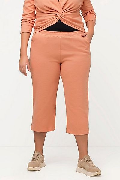 Ulla Popken Culotte Sweat-Culotte wadenlang Elastikbund Biobaumwolle günstig online kaufen