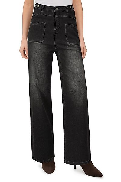 Arach&Cloz Taillenjeans Arach&Cloz Damen Jeans hohe Taille Palazzohose Rela günstig online kaufen