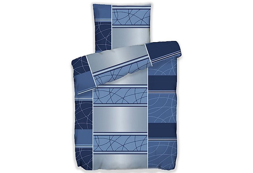 JACK Bettwäsche 135x200cm, Linienzauber in versch. Farben, Biber, 2 teilig, günstig online kaufen