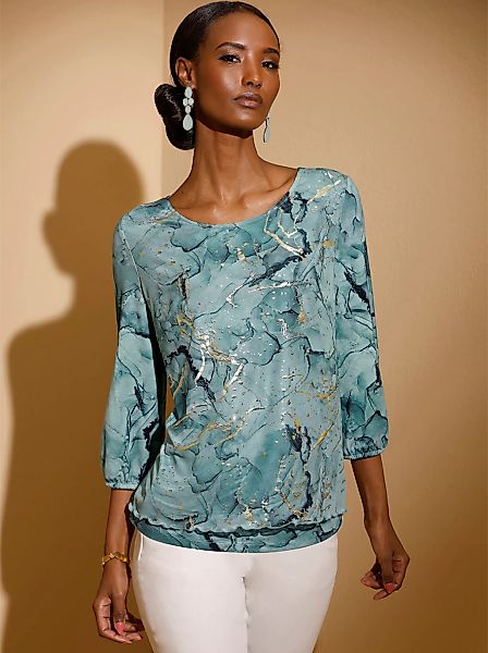 creation L 3/4-Arm-Shirt "Mesh-Shirt", (1 tlg.) günstig online kaufen