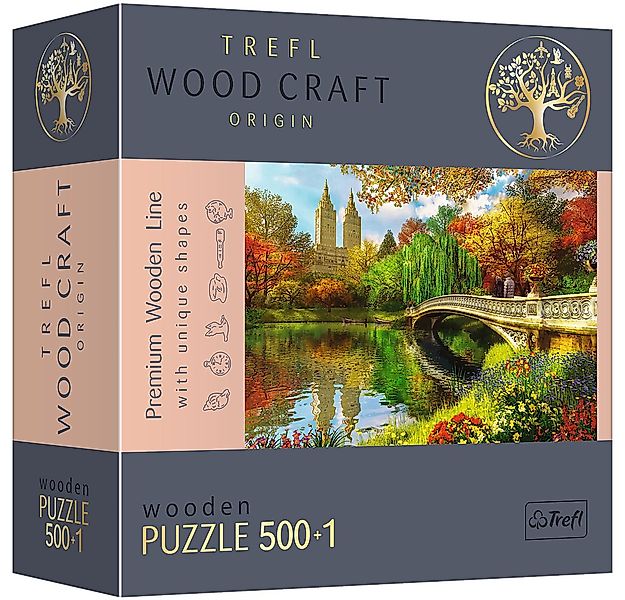 Trefl Puzzle Dominic Davison Central Park 500+1 Holzpuzzle, 500 Puzzleteile günstig online kaufen