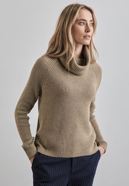 STREET ONE Rollkragenpullover im soften Baumwoll-Mix günstig online kaufen
