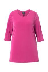 Ulla Popken Longshirt Longshirt Rundhalsausschnitt 3/4-Arm günstig online kaufen