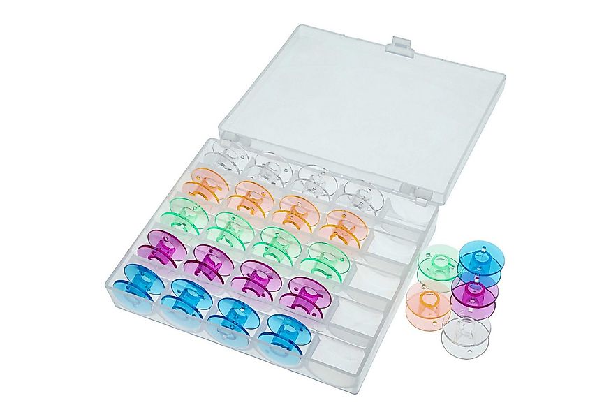vhbw Nähkästchen für Nähmaschinenspulen, Praktische Box mit Deckel zum Aufb günstig online kaufen
