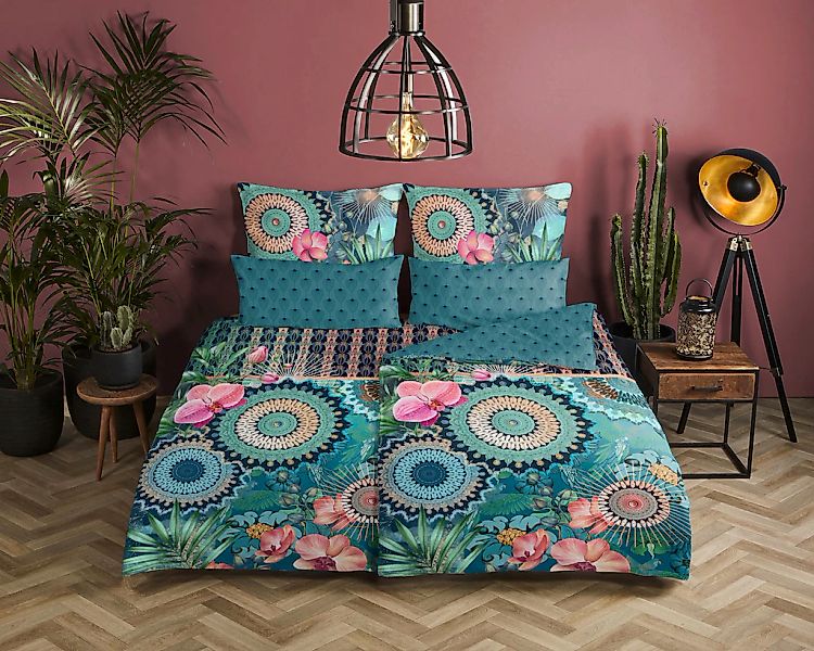 hip "Valdez" 2 Stk. Mako-Satin, 135x200, Reißverschluss, Wendeoptik, Mandal günstig online kaufen