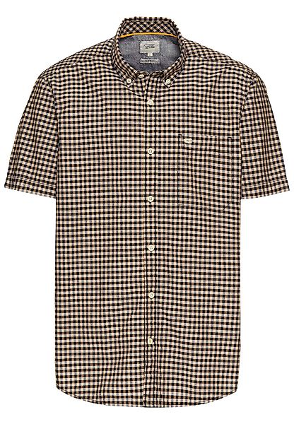 camel active Kurzarmhemd kariert, mit Button-Down-Kragen günstig online kaufen