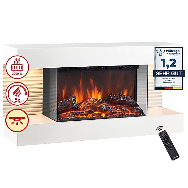 KAMINIO Elektrokamin LIZ, Elektrischer Kamin: 3D-Flammeneffekt, günstig online kaufen