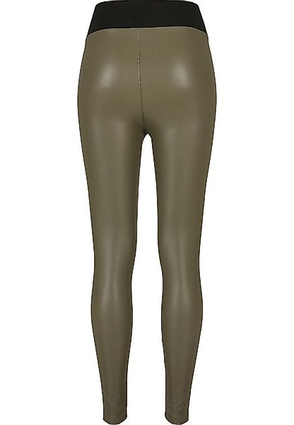 URBAN CLASSICS Leggings Urban Classics Damen Ladies Faux Leather High Waist günstig online kaufen
