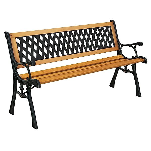 Costway Gartenbank Wetterfest 2-Sitzer mit Rautenförmige Rückenlehne günstig online kaufen