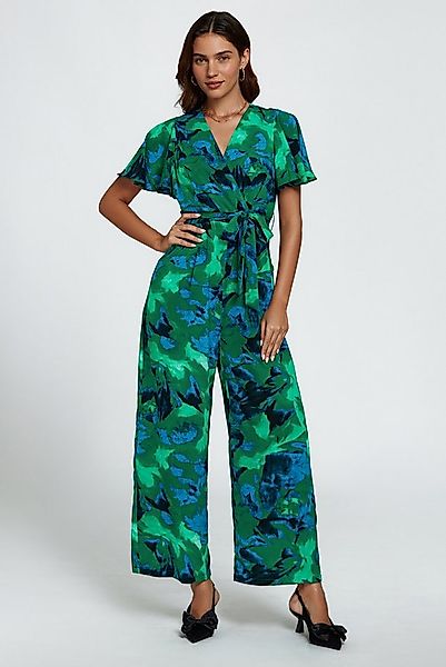FS Collection Jumpsuit Damen Jumpsuit mit Wickeloberteil und weitem Bein (X günstig online kaufen