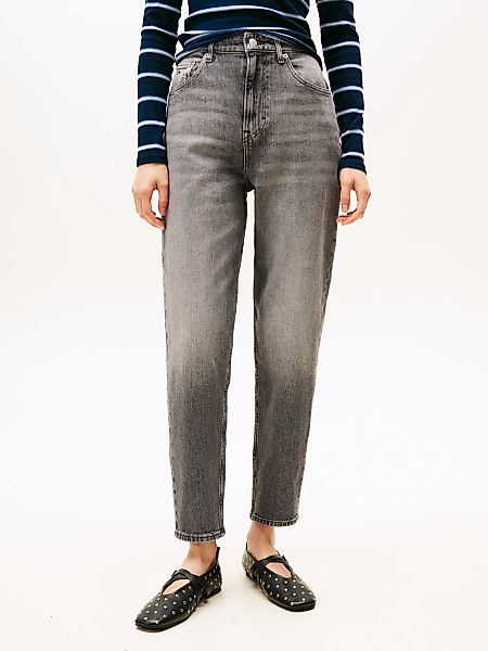 Tommy Jeans Mom-Jeans "MOM JEAN UH TPR" mit Logo-Stickereien, in knöchelfre günstig online kaufen