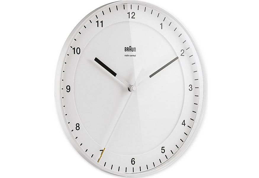 Braun Wanduhr BC17W-DCF Klassische Funkwanduhrweiß günstig online kaufen