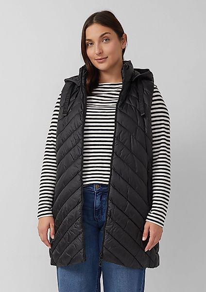 s.Oliver Funktionsweste Outdoor-Weste Wattierte lange Outdoor-Weste günstig online kaufen