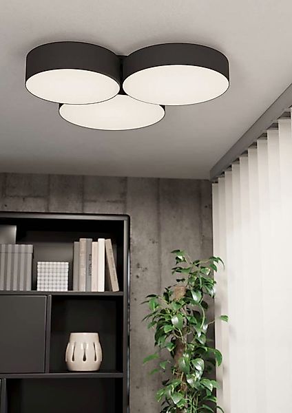EGLO connect Smart-LED-Deckenleuchte Barbano-Z, schwarz günstig online kaufen