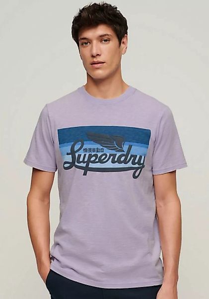 Superdry Print-Shirt SD-CALI STRIPED LOGO T SHIRT günstig online kaufen