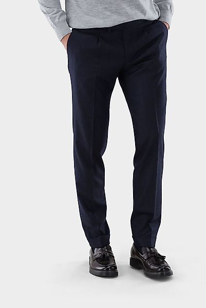 Hose aus Wolle mit Bundfalte günstig online kaufen