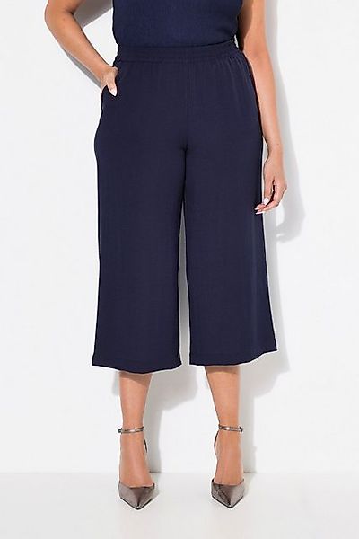 Ulla Popken Culotte Culotte wadenlang weites Bein Elastikbund günstig online kaufen