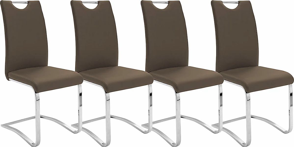 MCA furniture Freischwinger "Köln" (Set) 4 Stk.Kunstlederbezug, Komfortsitz günstig online kaufen