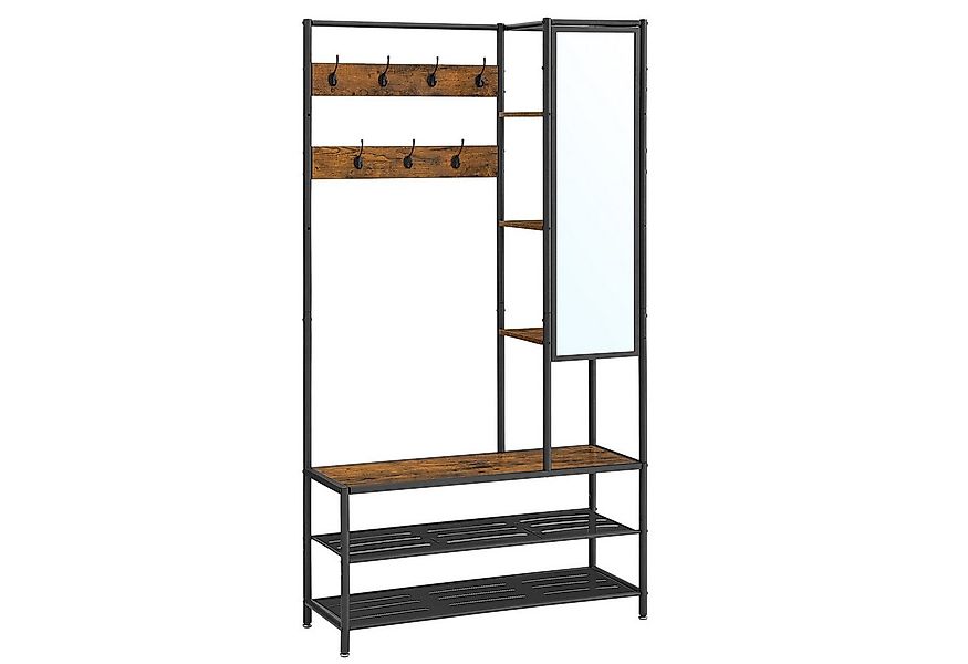 VASAGLE Garderobenständer Garderobe, mit Schuhbank, 35 x 98 x 182 cm günstig online kaufen