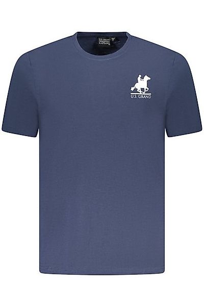 U.S. GRAND POLO T-Shirt Herren Kurzarm Blau T-Shirt mit Aufdruck und günstig online kaufen