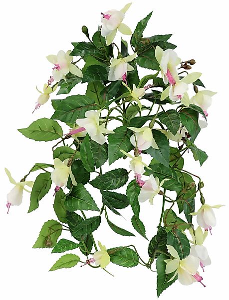 I.GE.A. Kunstpflanze "Kunstblume Fuchsie", Dekoblume Hängende Blumen mit Bl günstig online kaufen