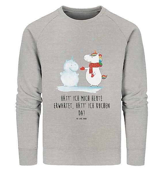 Mr. & Mrs. Panda Longpullover Einhorn Schneemann Größe XXL - Heather Grey - günstig online kaufen